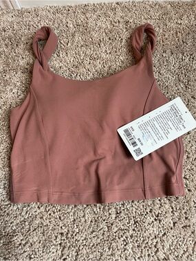 lululemon athletica Twisted Strap Crop Tank - Rosy Mauve